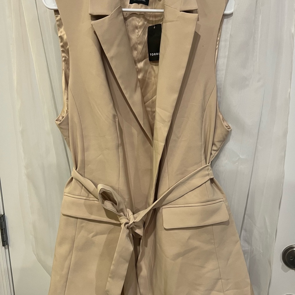 Torrid Beige Sleeveless Jumpsuit